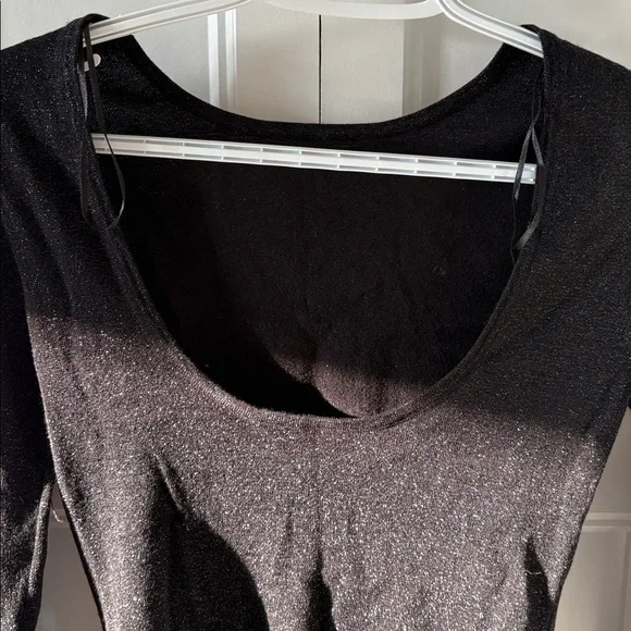 Dynamite Black Long Sleeve Dress - Picture 3 of 3